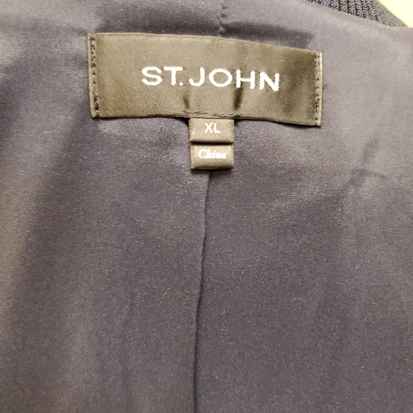 Saint John  Blue Velvet Jacket, Shell, and Pants XL - Picture 7 of 15